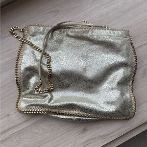 Stella McCartney gold Falabella cross body bag